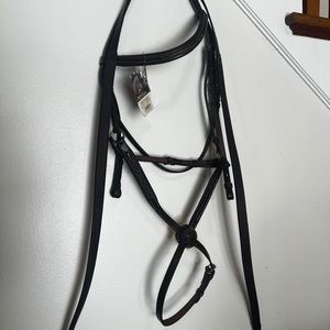 Fancy stitch figure 8 bridle w/ matching rubber reins